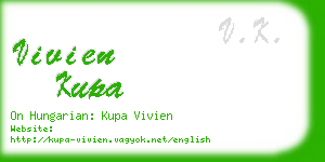 vivien kupa business card